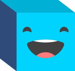 3d blocks each representing different facial expression