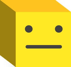 3d blocks each representing different facial expression